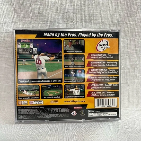 MLB 2001 Original Sony PlayStation 1 Game - Picture 2 of 3